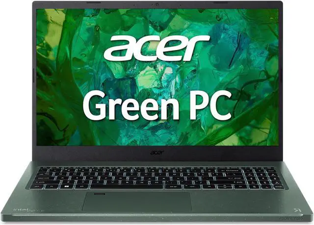 Alt view image 7 of 7 - Asus Aspire Vero 15 inch Laptop - WIndows 11 - Intel i7 - 16/512 GB SSD - Cypress Green