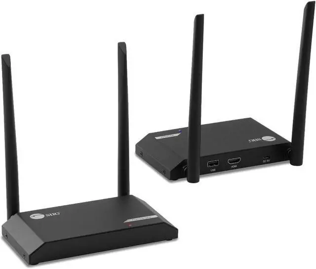 Alt view image 9 of 9 - SIIG Full HD Wireless HDMI KVM Extender w/ Loopout 1080p up to 500ft CEH26G11S2