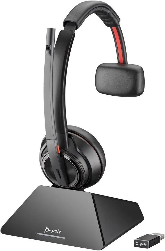 Alt view image 3 of 4 - Poly Savi 7220 Office Binaural On-Ear Wireless Headset 7W6D5AA