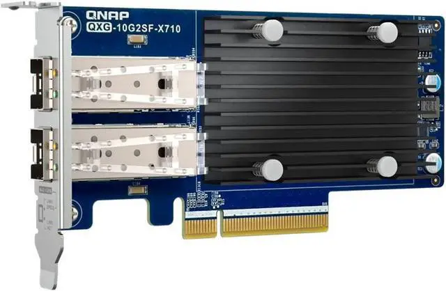 Alt view image 2 of 2 - QNAP QXG-10G2SF-X710 Dual-port 10 GbE Network Expansion Card