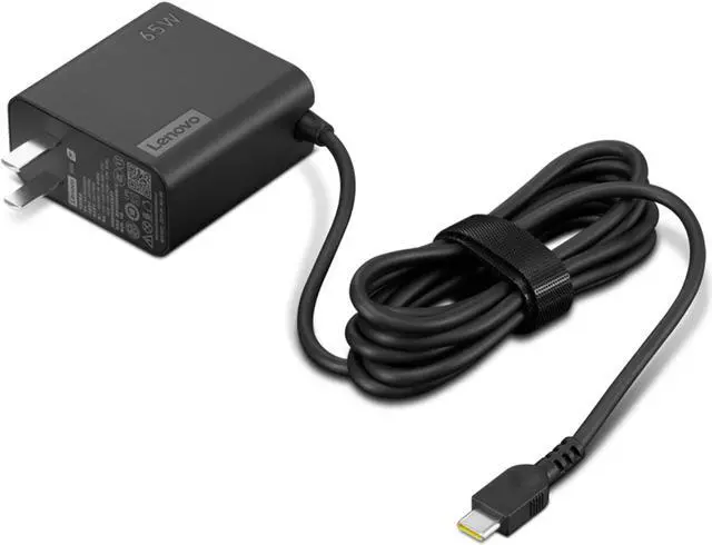 Alt view image 4 of 10 - Lenovo 65W USB-C Wall Adapter-US Pin