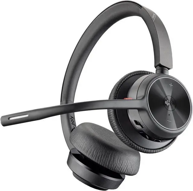 Alt view image 13 of 13 - Hp Poly Voyager 4320 Microsoft Teams Certified USB-C Headset +BT700 dongle Siri, Google Assistant Stereo Wireless Bluetooth 298.6 ft  Model 77Z30AA