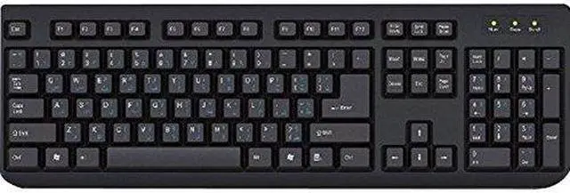 Alt view image 9 of 9 - ILG Arabic and English Bilingual Keyboard, Black