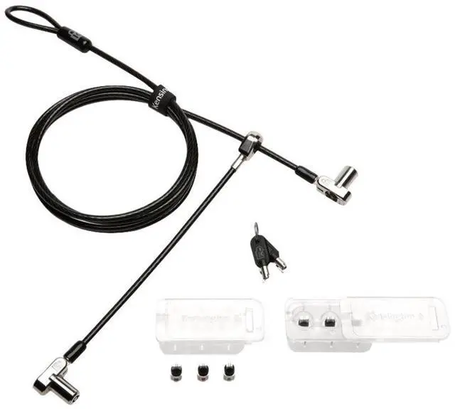 Alt view image 8 of 16 - Kensington Universal 3-in-1 Keyed Cable Lock - Twin Lockheads for Laptops & Other Devices (K63380WW)