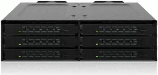 Alt view image 8 of 20 - Icy Dock ToughArmor 6-Bay 2.5" U.2/U.3 NVMe SSD PCIe 4.0 Mobile Rack Enclosure