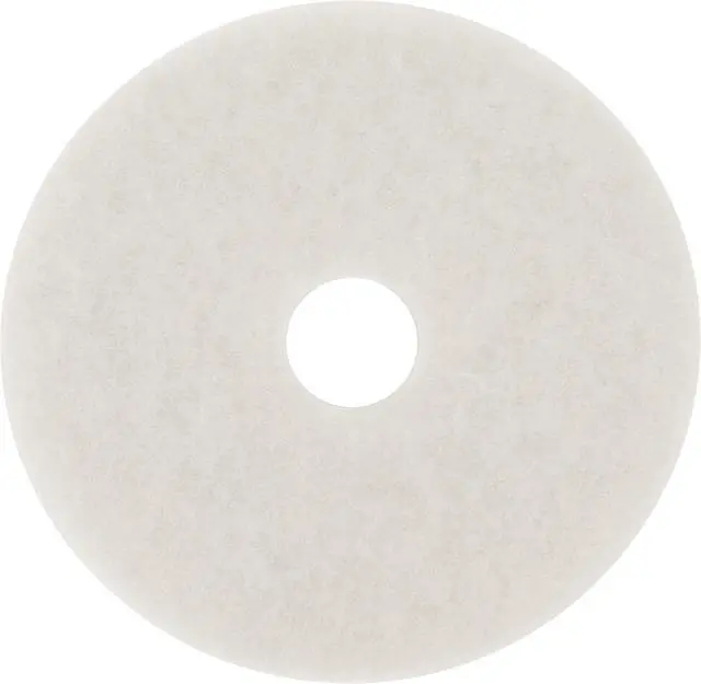 Alt view image 3 of 3 - 3M Super Polish Floor Pads 4100 27" Diameter White 5/Carton 20313