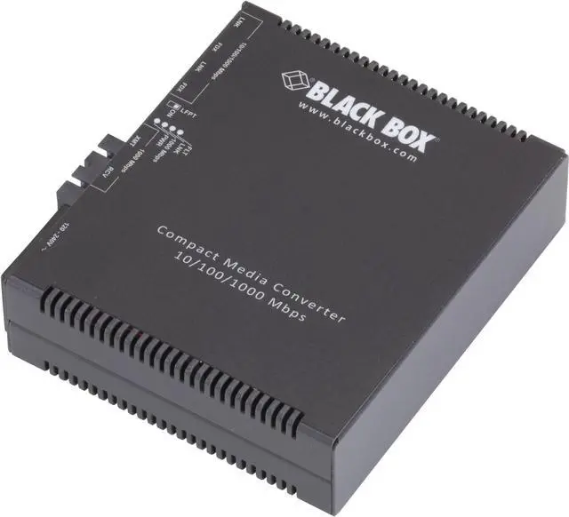Alt view image 4 of 6 - Black Box Gb ETH MED Conv 2-10/100/1000 COP 100/1000 SM FBR 1310nm 10km SC