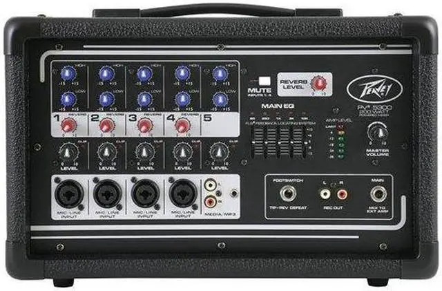 Alt view image 18 of 20 - All-in-one powered mixer providing up to four combination XLR & 1/4-in inputs using premium mic prea