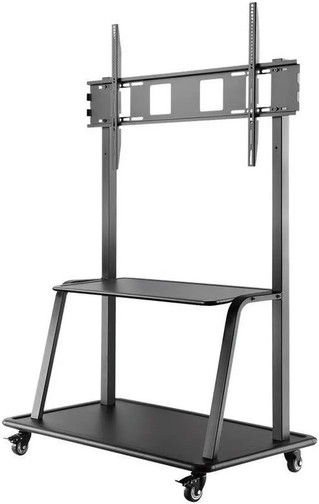 Alt view image 4 of 5 - V7 Ultra Heavy Mobile TV Cart - Up to 60in to 105in Displays - 330lbs/150kg Capacity - Steel - 46.3" Length x 26.6" Width x 72.8" Height - Locking Casters