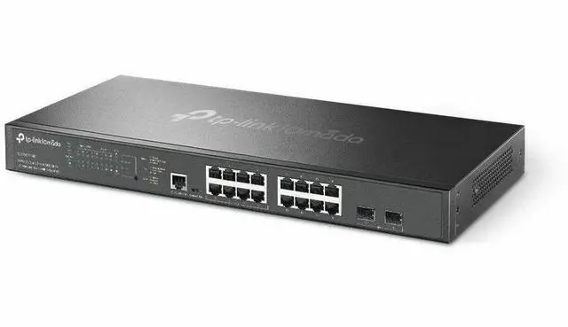 Alt view image 2 of 2 - TP-Link Omada 16-Port 8 POE+ Managed Switch SG3218XP-M2