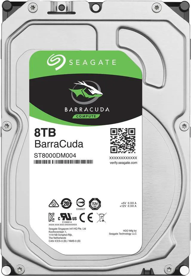 Alt view image 8 of 8 - Seagate BarraCuda 8TB Internal Hard Drive HDD 3.5 Inch Sata 6 Gb/s 5400 RPM 256MB Cache for Computer Desktop PC Frustration Free Packaging