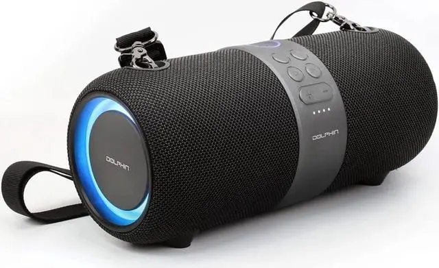 Alt view image 6 of 6 - Dolphin LX-60 Waterproof Bluetooth Speaker Boombox with DSP