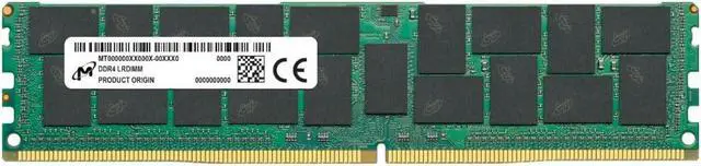 Alt view image 2 of 2 - Micron 128GB DDR4 3200 MHz / PC4-25600 CL22 1.2 V Load-Reduced ECC Model (MTA72ASS16G72LZ-3G2F1R)
