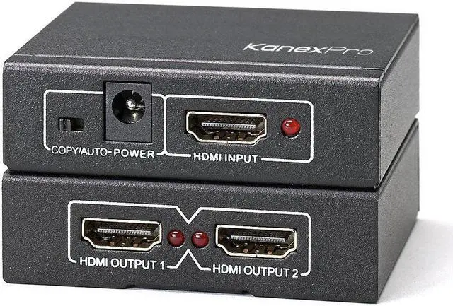 Alt view image 8 of 8 - KanexPro 4K HDMI 2-Port Splitter SPHD1X24K