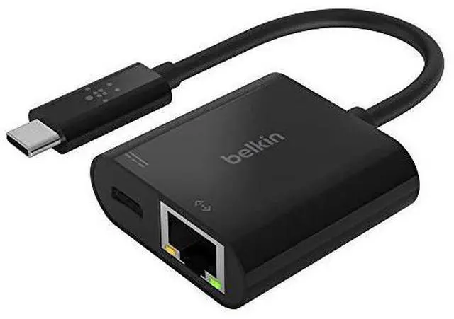 Alt view image 17 of 17 - Belkin - USB-C Network Adapter - Black (INC001BTBK)
