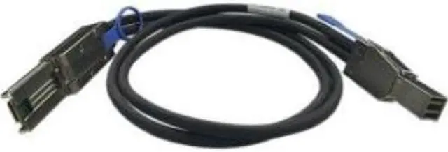 Alt view image 13 of 13 - QNAP 3.28 ft Connector on Mini-SAS First End: 1 x SFF-8644 Mini-SAS Second End: 1 x SFF-8088 Mini-SAS - Black