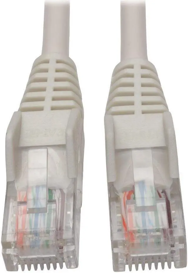 Alt view image 16 of 17 - Tripp Lite N001-015-WH Cat5E 350 Mhz Snagless Molded Utp Patch Cable (Rj45 M/M) , White, 15 Ft. - Patch Cable - Rj-45 (M) To Rj-45 (M) - 15 Ft - Utp - Cat 5E - Ieee 802.3Ab/Ieee 802.5 - Molded, Snagl