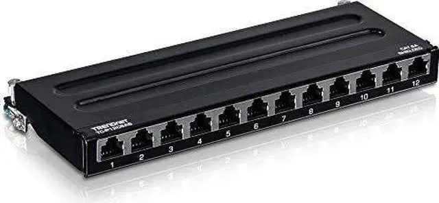 Alt view image 20 of 20 - TRENDnet TC-P12C6AS (V1.0R) 12-Port Cat6A Shielded Wall Mount Patch Panel