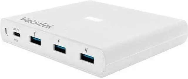 Alt view image 14 of 14 - VisionTek USB-C 90W Charger with USB 3.0 QC 901285