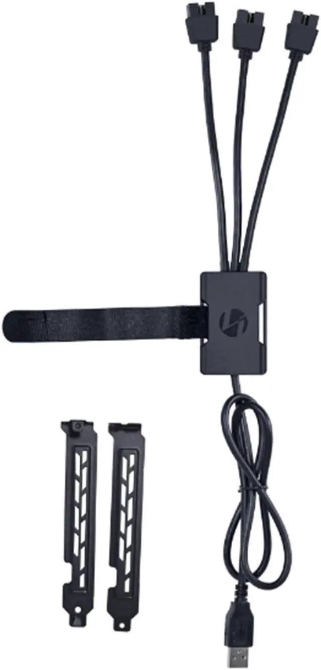 Alt view image 2 of 2 - Lian Li PW-U2HB ,Interal USB 2.0 1 to 3 HUB,Black Color --------- PW-U2TPAB