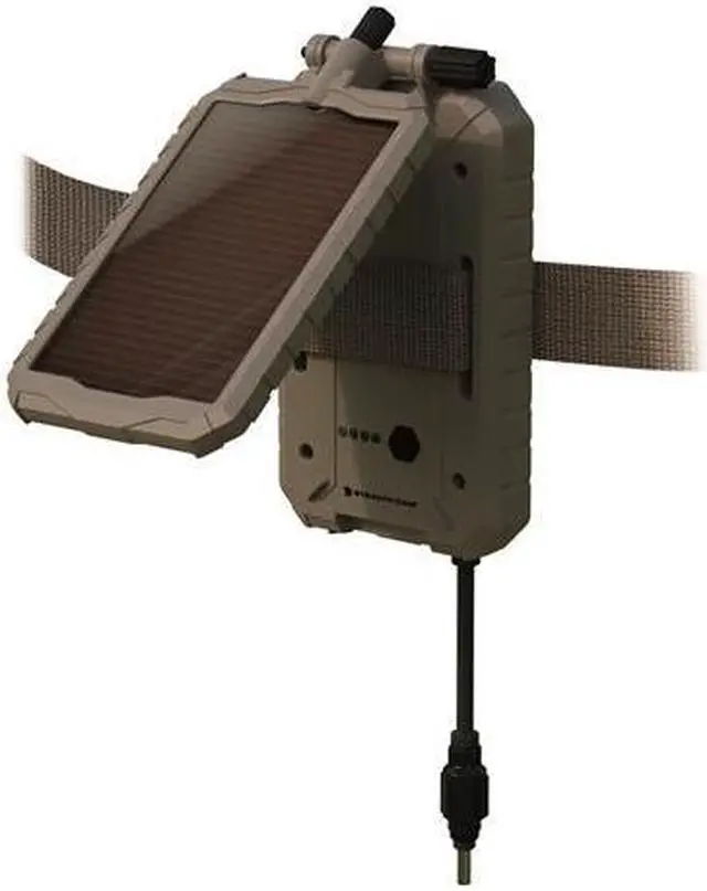 Alt view image 3 of 10 - Stealth Cam Durable Sol-Pak Solar Battery Pack | 12V Solar Power Panel, Rechargeable Battery & 10ft Insulated Cable | Co