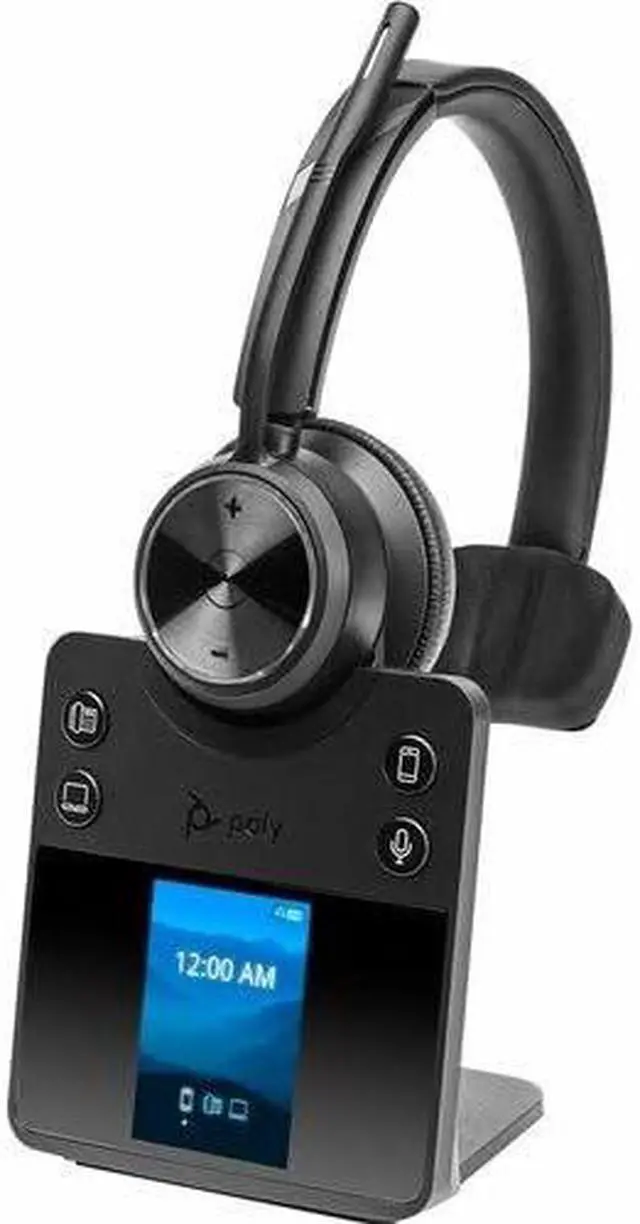 Alt view image 3 of 3 - Poly Savi 7410 Office Monaural DECT 1920-1930 MHz Headset - Microsoft Teams Certification - Mono - Wireless - Bluetooth/DECT - 590.6 ft - 20 Hz - 20 kHz - Over-the-head - Monaural - Supra-aural - Nois