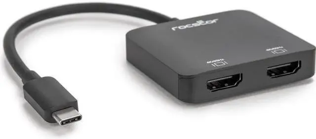 Alt view image 6 of 7 - Rocstor Premium USB-C to Dual HDMI Multi Monitor Adapter Y10A203B1