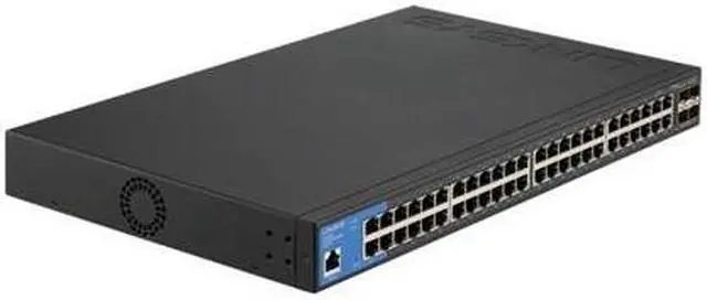 Alt view image 8 of 8 - Linksys 48-Port Managed Gigabit Switch with 4 10G SFP+ Uplinks LGS352C