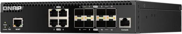 Main image of QNAP QSW-M3212R-8S4T Ethernet Switch QSWM3212R8S4TUS