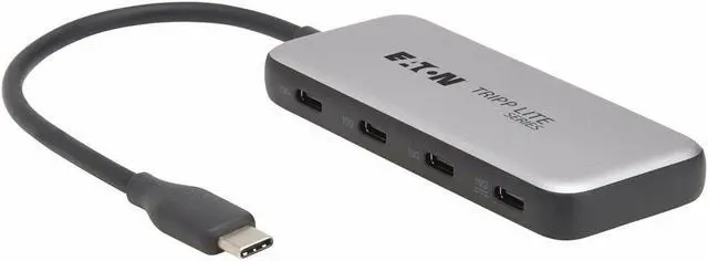 Alt view image 8 of 16 - 4-PORT USB-C HUB 10 GBPS 100W PD TB3 GRY