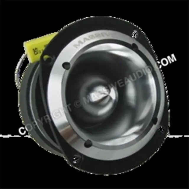 Alt view image 2 of 2 - massive audio t50  60w / 300 watts peak super bullet car audio tweeter, titanium diaphragm, 44.4mm aluminum phase plug, 8 ohm
