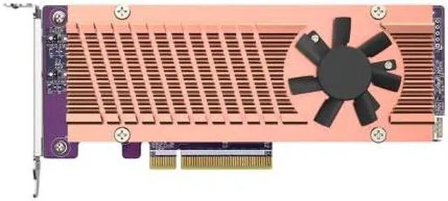 Alt view image 8 of 8 - QNAP QM2-2P-384A Dual M.2 PCIe SSD Expansion Card, Supports up to Two M.2 2280/22110 Form Factor M.2 PCIe (Gen3 x4) SSDs, PCIe Gen3 x8 Host Interface, Low-Profile Bracket pre-Loaded, 2 x SSD