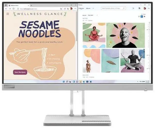 Alt view image 8 of 15 - Lenovo L22e-40 21.5-inch VA FHD 75Hz Monitor
