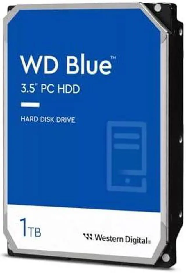 Alt view image 5 of 8 - WD Blue WD10EZEX 1 TB Hard Drive - 3.5" Internal - SATA - Conventional Magnetic Recording (CMR) Method - Blue - Desktop PC, MAC Device Supported - 7200rpm - 150 MB/s Maximum Read Transfer Rate