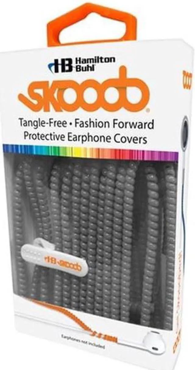 Alt view image 2 of 3 - Tangle Free Earbud Covers - Gray