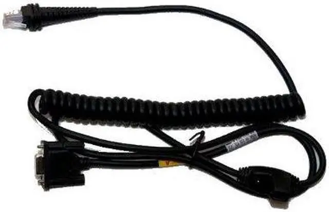 Alt view image 2 of 2 - Honeywell CBL-220-300-C00 Rs232 Wincor Blk Db9 Male 3m (9.8ft) Coiled 5v Host Power