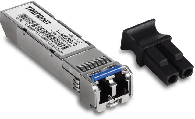 Alt view image 3 of 10 - TRENDnet TI-MGBS20, 1000Base-LX Industrial SFP Single- Mode LC Module (20km), Lifetime Protection