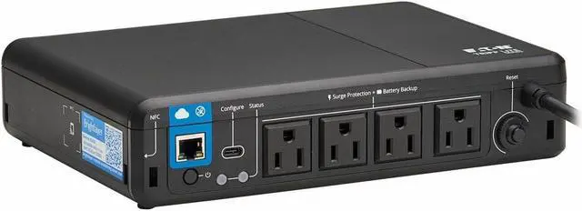 Alt view image 9 of 10 - Tripp Lite 600VA 300W 120V Standby Cloud UPS with Remote Monitoring BC600RNC