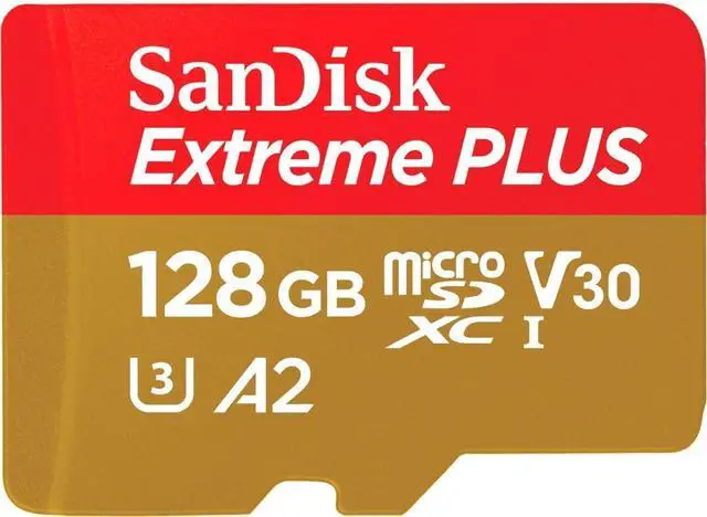 Alt view image 3 of 3 - SanDisk Extreme PLUS 128GB MicroSDXC UHS-I Memory Card SDSQXBD-128G-AN6MA
