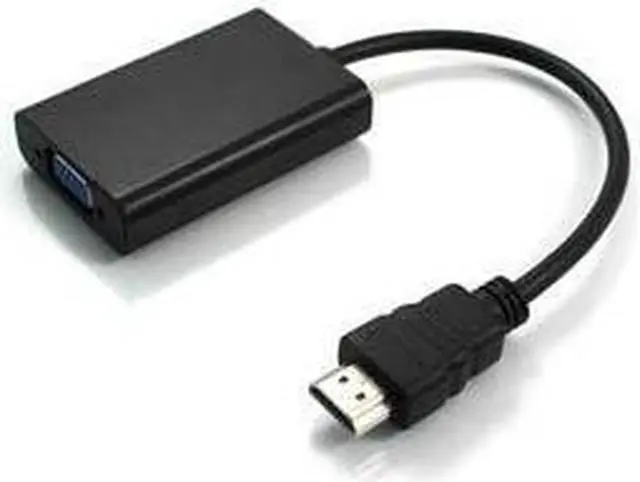 Alt view image 12 of 12 - 5PK HDMI 1.3 Male to VGA Female Black Active Adapters For Resolution Up to 1920x1200 (WUXGA) - 100%