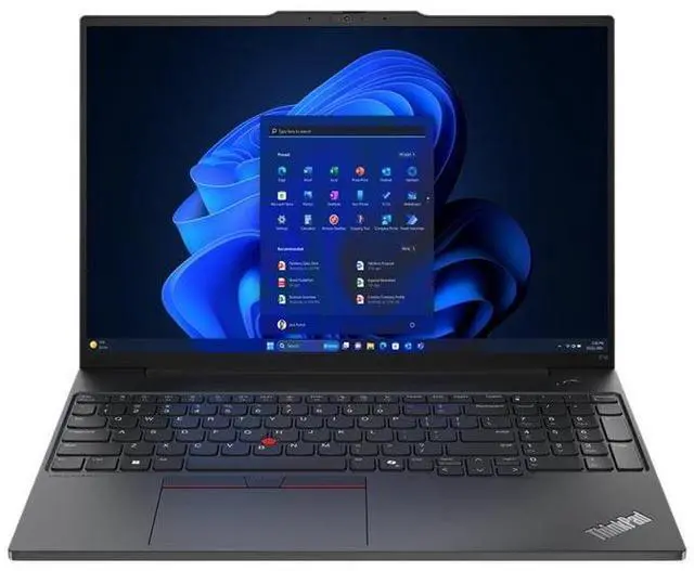 Alt view image 8 of 20 - Lenovo ThinkPad E16 Gen 2 16" WUXGA IPS Laptop Intel Core Ultra 7 155U 1.7 GHz up to 4.8 GHz Intel Graphics 16GB DDR5 512GB SSD Windows 11 Pro - 21MA0006US