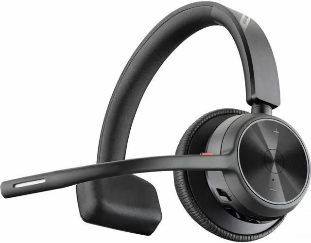 Alt view image 8 of 8 - Poly Voyager 4310 USB-C Headset +BT700 Dongle TAA - Siri, Google Assistant - Mono - USB Type C - Wired/Wireless - Bluetooth - 164 ft - 20 Hz - 20 kHz - On-ear, Over-the-head - Monaural - Ear-cup - 5 f