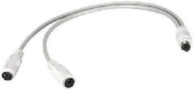 Alt view image 4 of 4 - MINI DIN Y-CABLE - 6-PIN, FEMALE/MALE/FEMALE