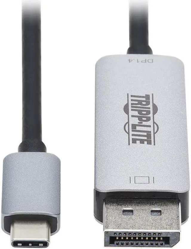 Alt view image 8 of 8 - Tripp Lite U444-003-Dp8se Displayport/Usb-C A/V Cable