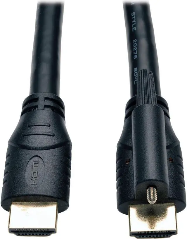Alt view image 10 of 10 - Tripp Lite High Speed HDMI Cable with Ethernet and Locking Connector, Ultra HD 4K x 2K, 24AWG (M/M), 6-ft. (P569-006-LOCK)