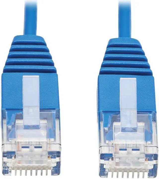 Alt view image 13 of 13 - Tripp Lite Cat6a 10G Certified Molded Ultra-Slim Utp Ethernet Cable (Rj45 M/M) Blue 7 Ft.