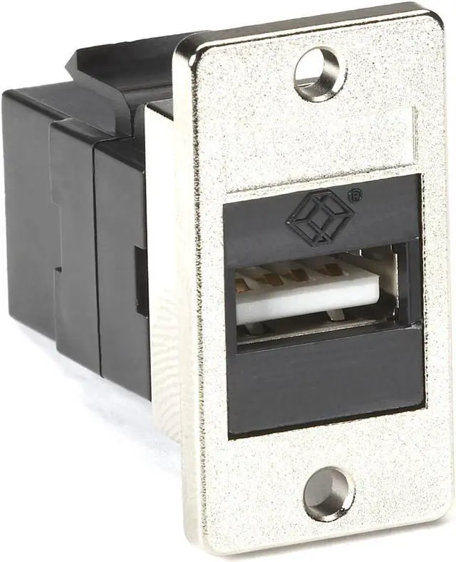 Alt view image 6 of 6 - Black Box USB A-B Panel Mount Coupler