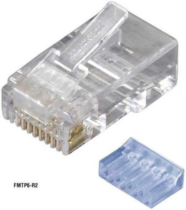 Alt view image 6 of 6 - Black Box FMTP6-R2-100PAK CAT6 Modular Plug - Unshielded, RJ45, 100-Pack
