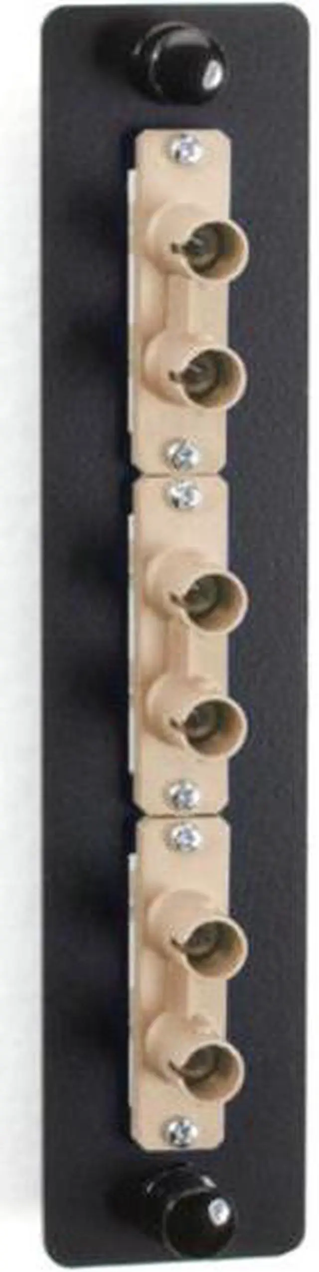 Alt view image 9 of 10 - Black Box Black Box Fiber Adapter Panel Low Density 3 ST Duplex Ceramic Beige