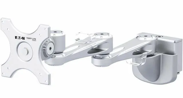 Alt view image 5 of 5 - Eaton Tripp Lite Series Dual-Extension Monitor Mount for Slat Wall System, 13" to 32" Displays, TAA (DMSW1332LTAA)